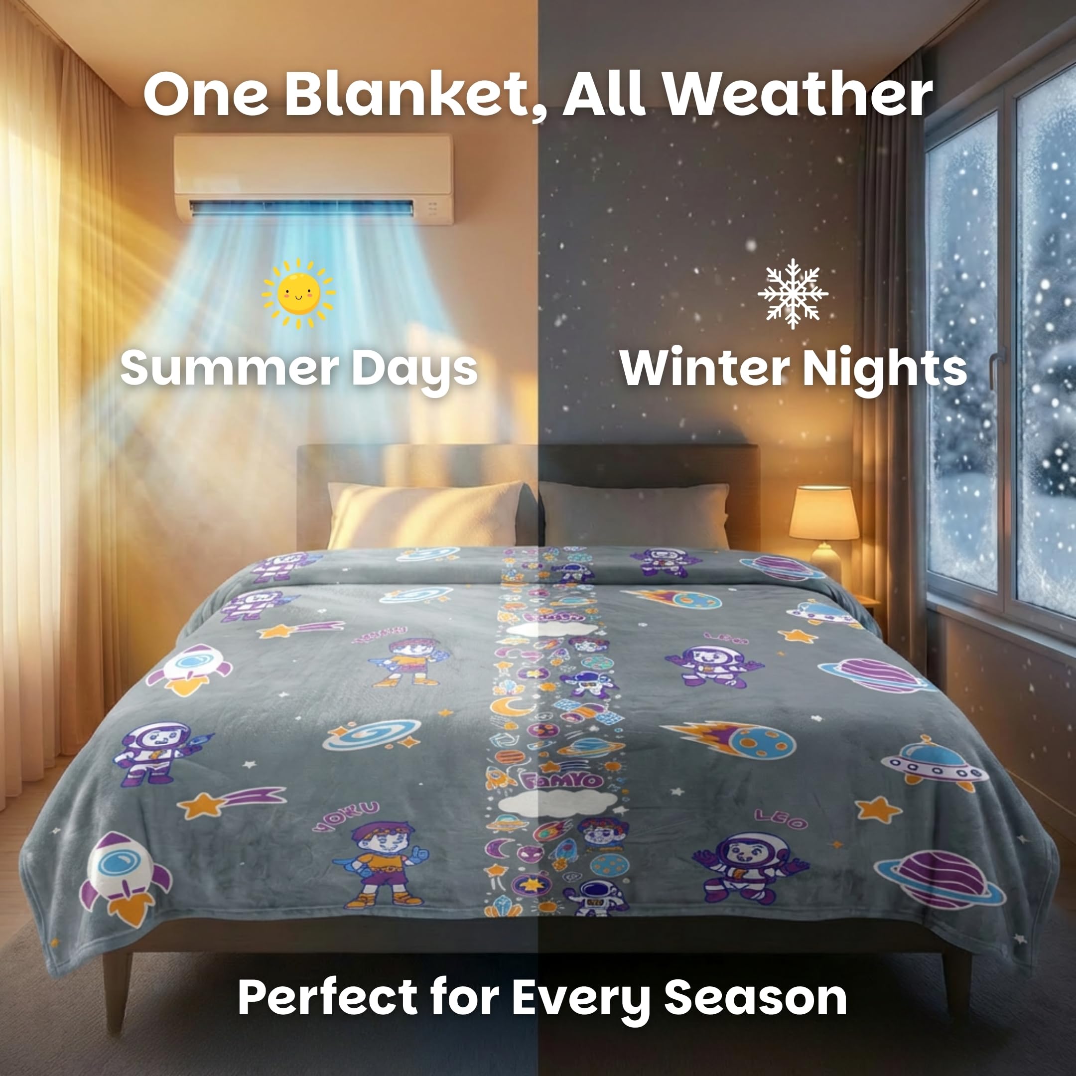 Glow in the Dark Kids Blanket - Famyo GlowMaxx -8