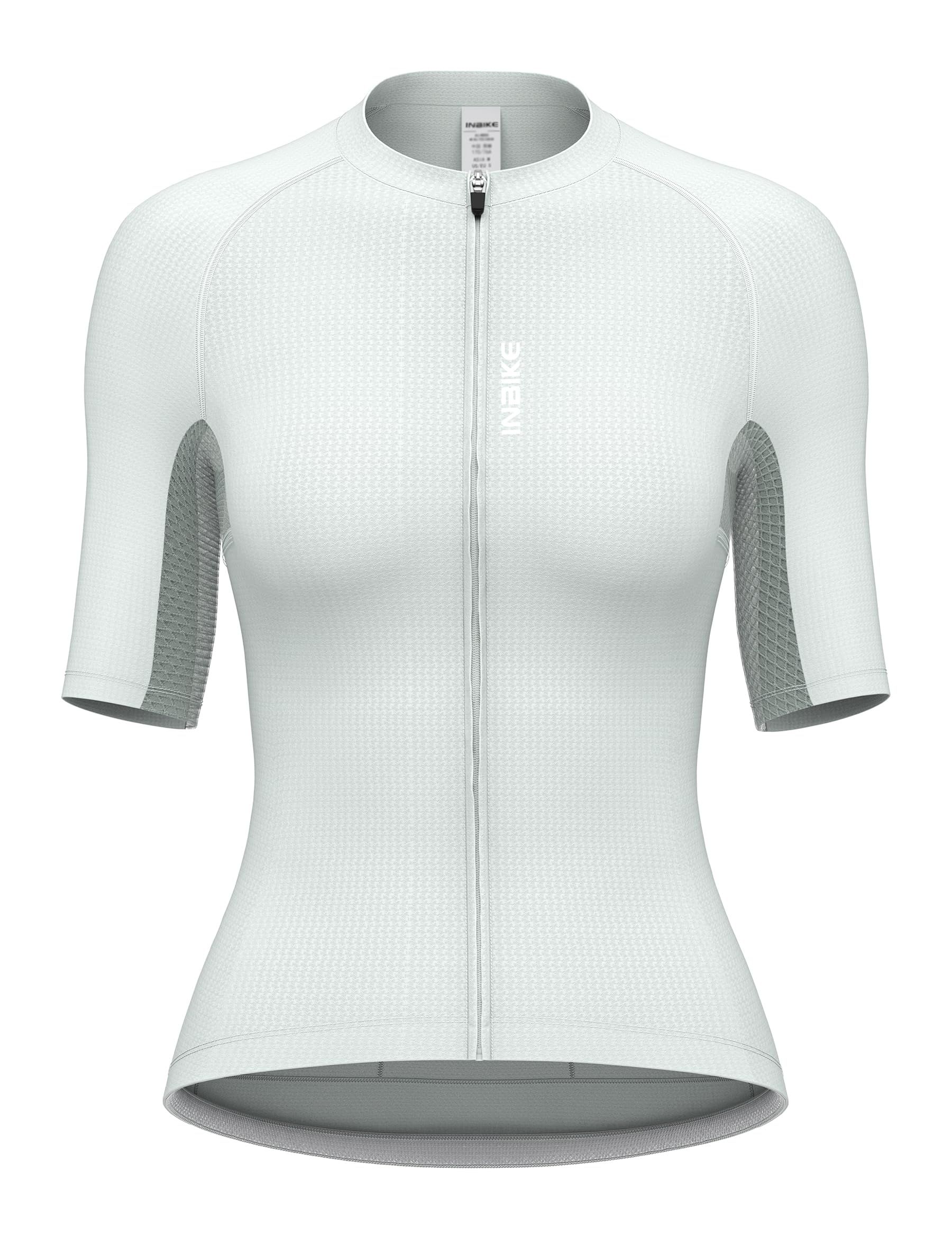 INBIKE Radtrikot Damen Kurzarm Sommer Atmungsaktiv Schnelltrocknend Fahrradtrikot mit Mesh Enges Rennrad Trikot MTB Shirt mit Anti-Rutsch Saum für Radsport Farrad E-Bike