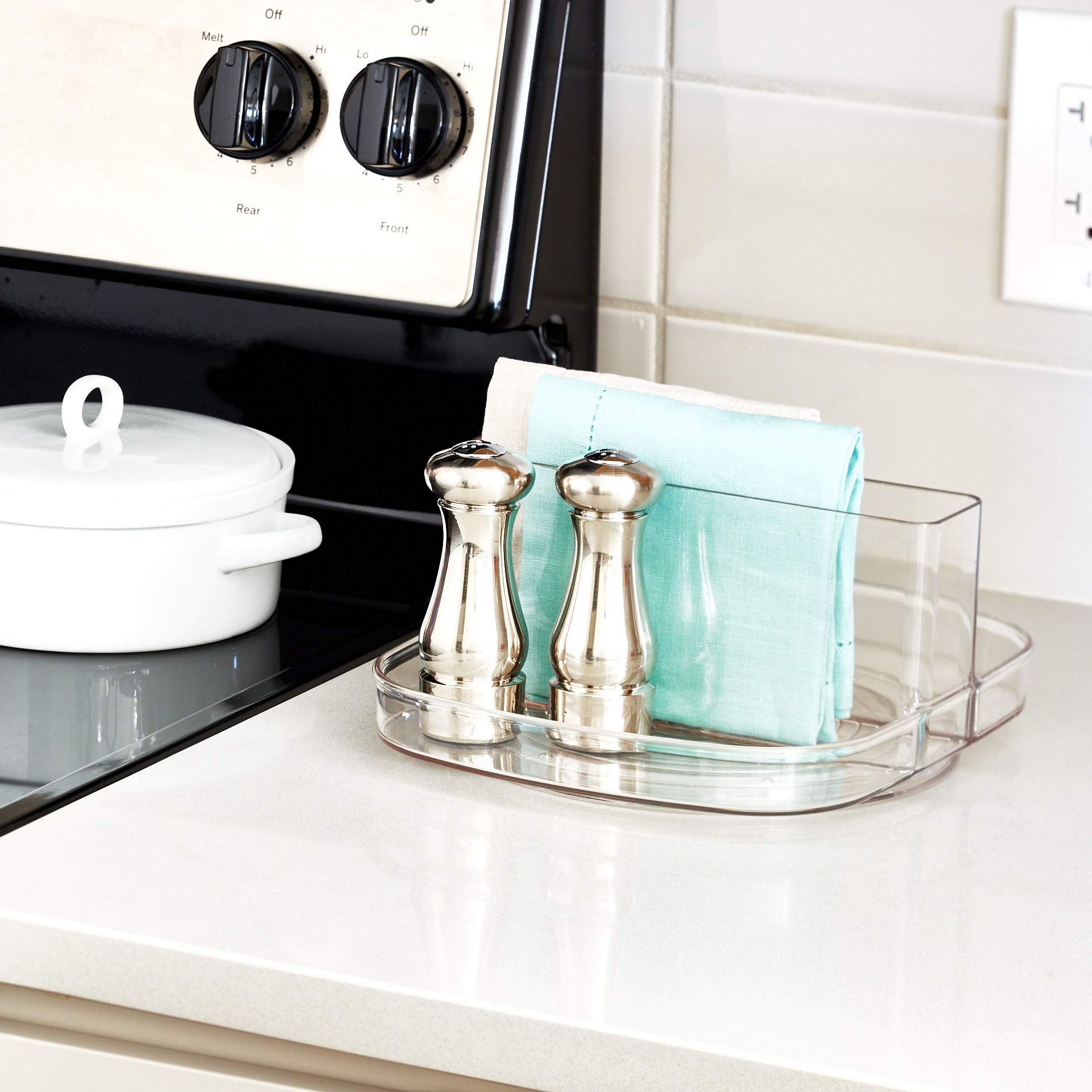 Buy iDesign Linus Plastic Lazy Susan Napkin and Condiments Turntable