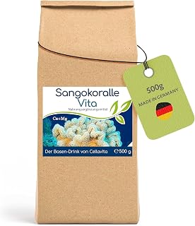 CELLAVITA - Sangokoralle Vita Calcium + Magnesium 500 g - Natürliche Calciumquelle für den Körper aus SANGO Meereskorallen im 2:1 Verhältnis - Zusatzstofffreies & natürliches Nahrungsergänzungsmittel