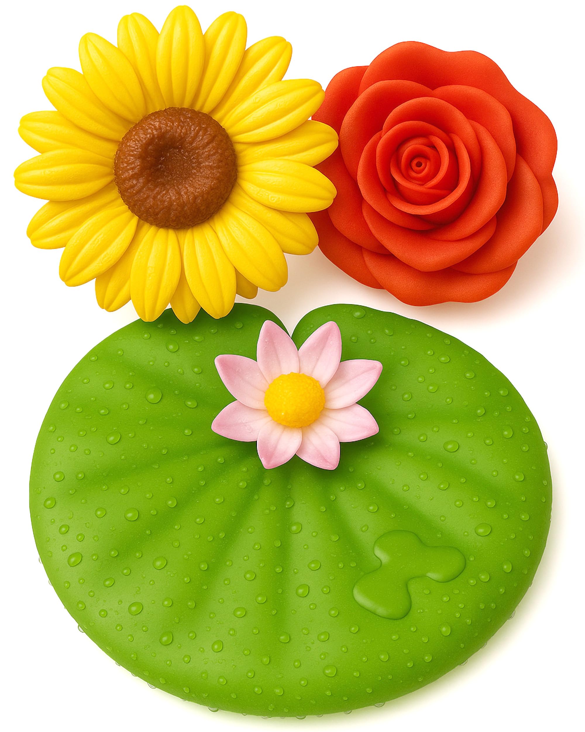 SplashEZ Mold Free Bath Toys for Kids & Toddlers | No Hole Baby Bath Toys | No Mold Floating Flowers for Bathtub Water Pool Shower Infants Babies Ages