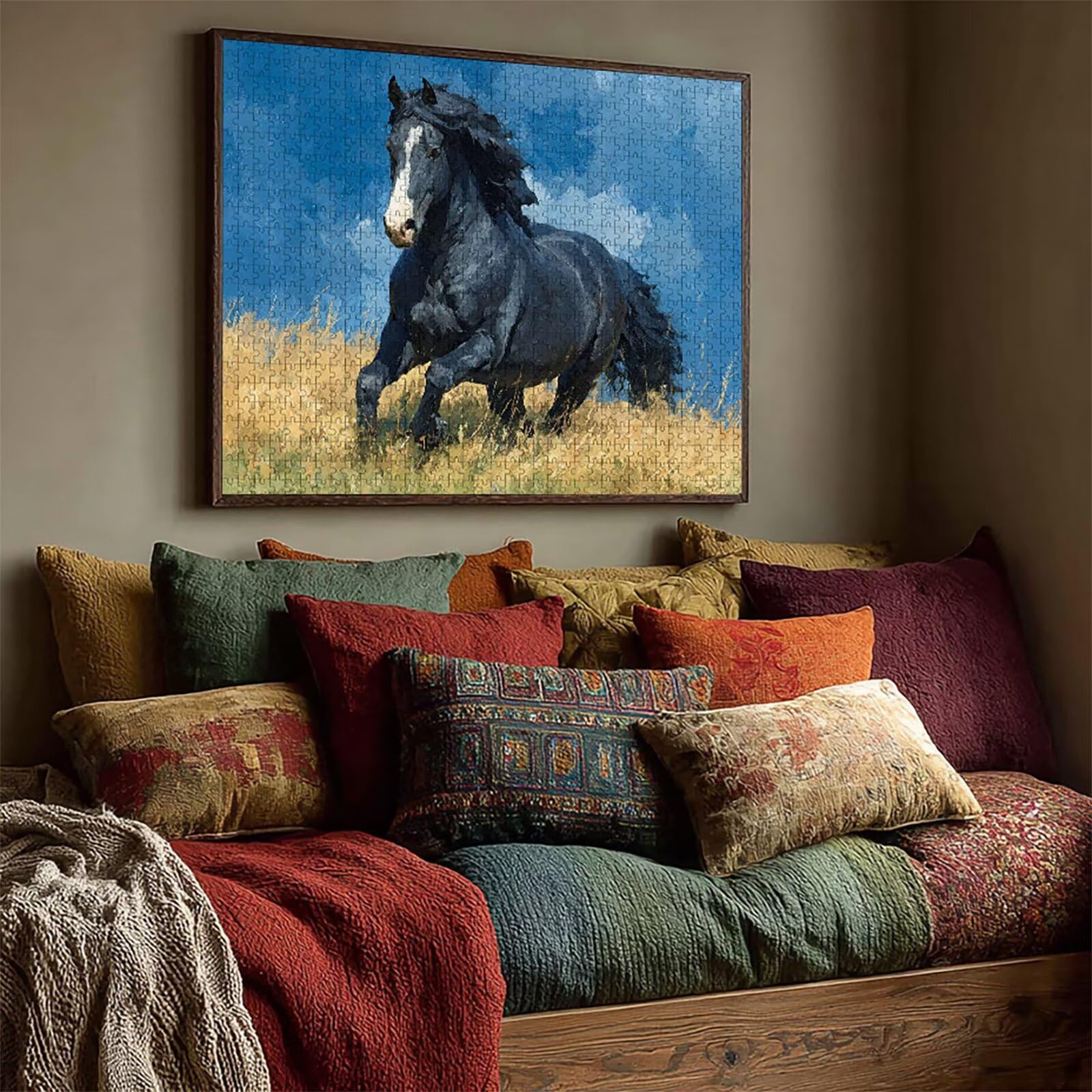 Cavallo Puzzle 6000 Pezzi Adulti, Puzzle Legno con Scatola 179x105cm, DIY Giochi Divertenti per Familiar, Idea Regalo Uomo e Donna, Squisita confezione Regalo, Estate Decorazioni, (Animale) 2-3347