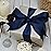 Ribbli Navy Double Faced Satin Ribbon,1 x Continuous 25 Yards,Use for Bows Bouquet,Gift Wrapping,Baby Shower,Floral Arrangement
