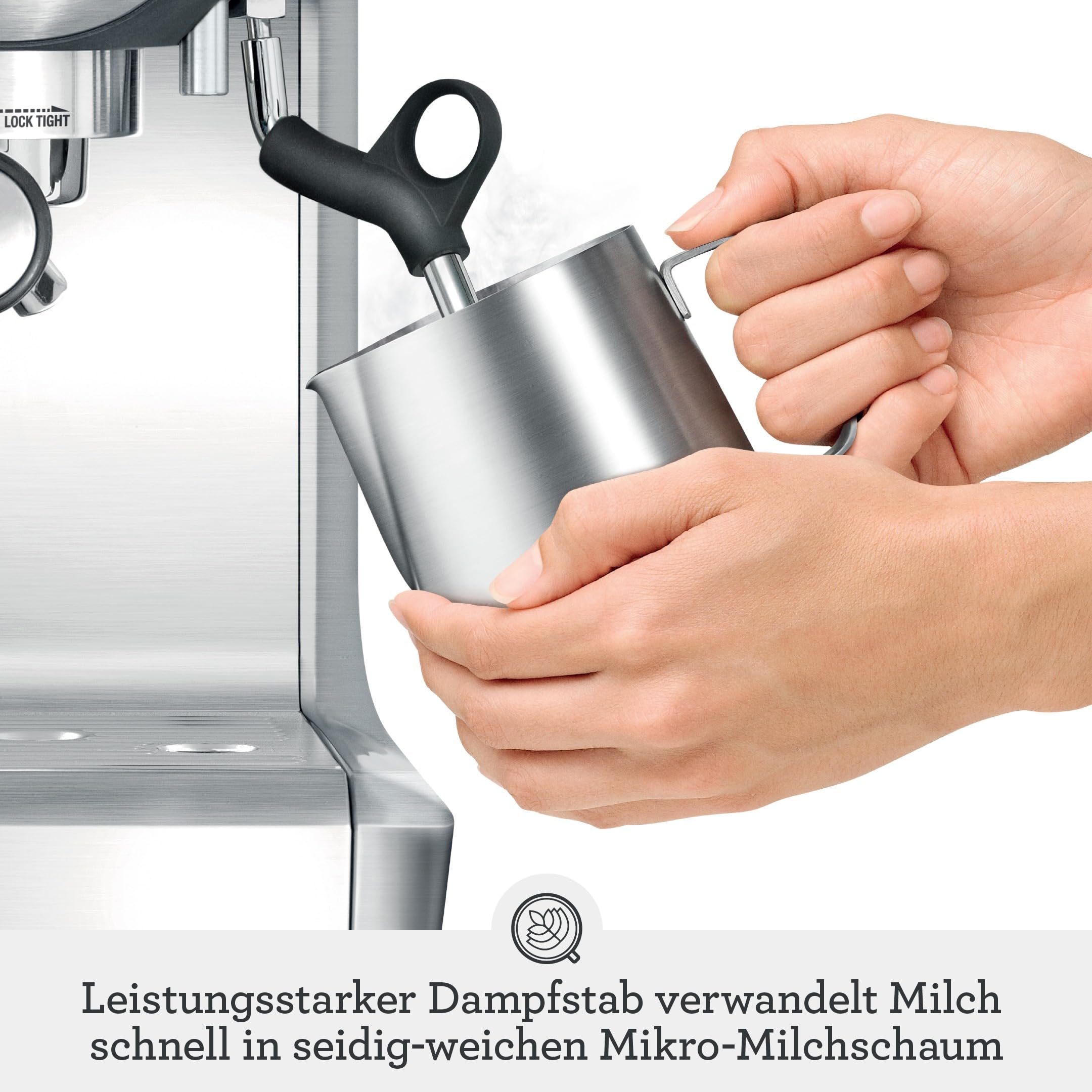 Sage The Barista Express Kaffeemaschine mit Mahlwerk, gebürsteter Edelstahl
