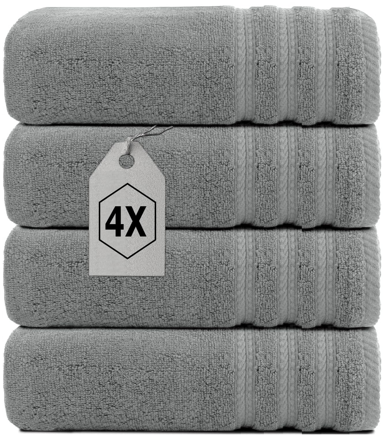 2-4 Pcs Large Bath Sheet Towels 75 X 150 cm 100% Egyptian Cotton Soft Bath Towels Quick Dry Highly Absorbent Bathroom Towels Set 500-GSM (4, Blue Lagoon)