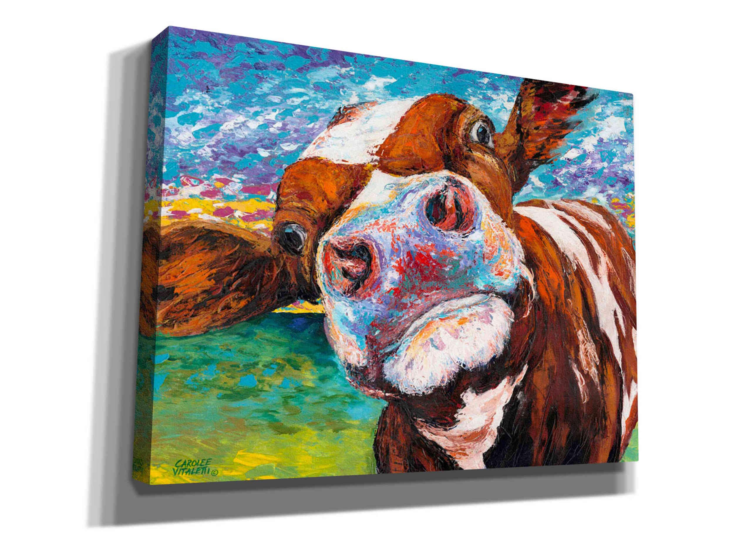 Amazon.com: Epic Graffiti 'Curious Cow I' by Carolee Vitaletti
