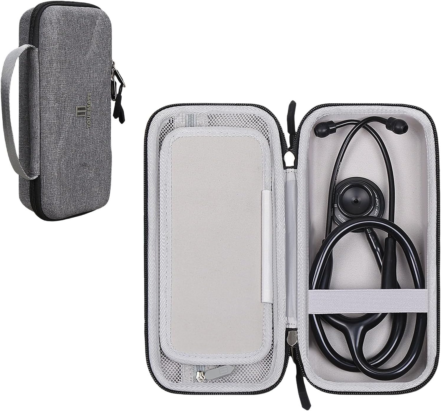 Hard Stethoscope Case for 3M Littmann Classic III/Lightweight II S.E. /Cardiology IV Diagnostic/MDF Acoustica Deluxe Stethoscopes, Case Only