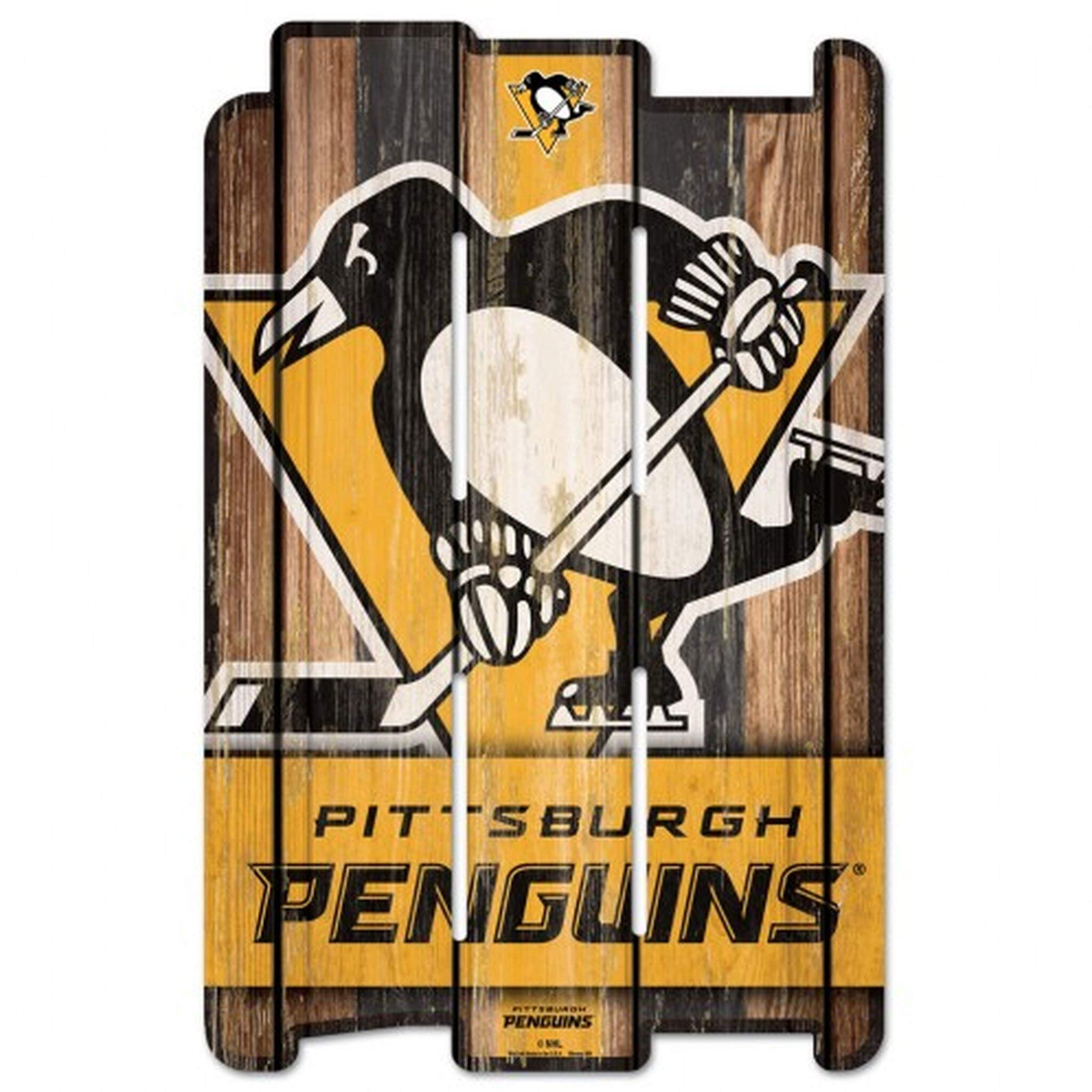 NHL PITTSBURGH PENGUINS Panneau en bois