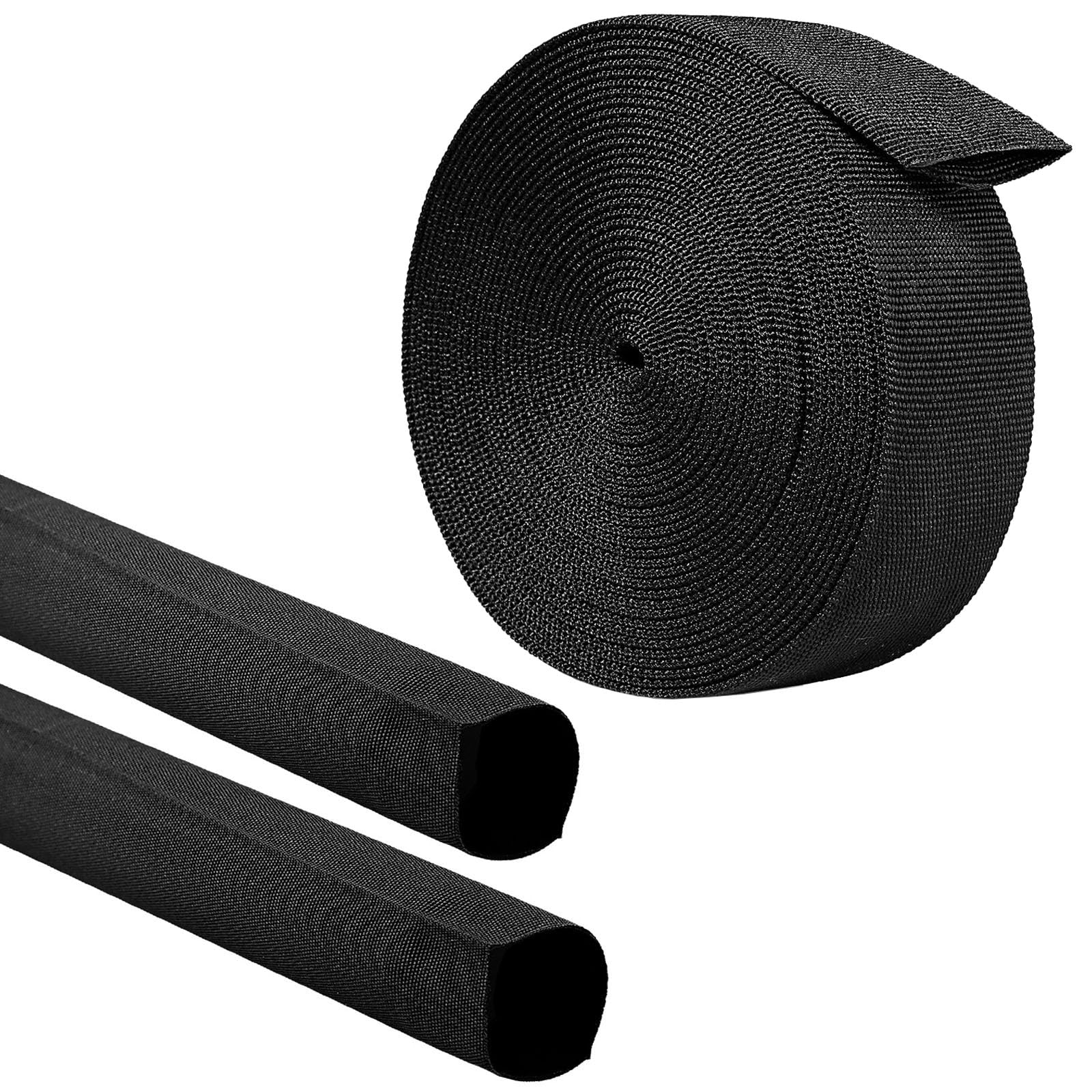 27ft Nylon Protective Sleeve - 0.5" ID Cable Hose Cover For Welding, Hydraulic Lines & Cords