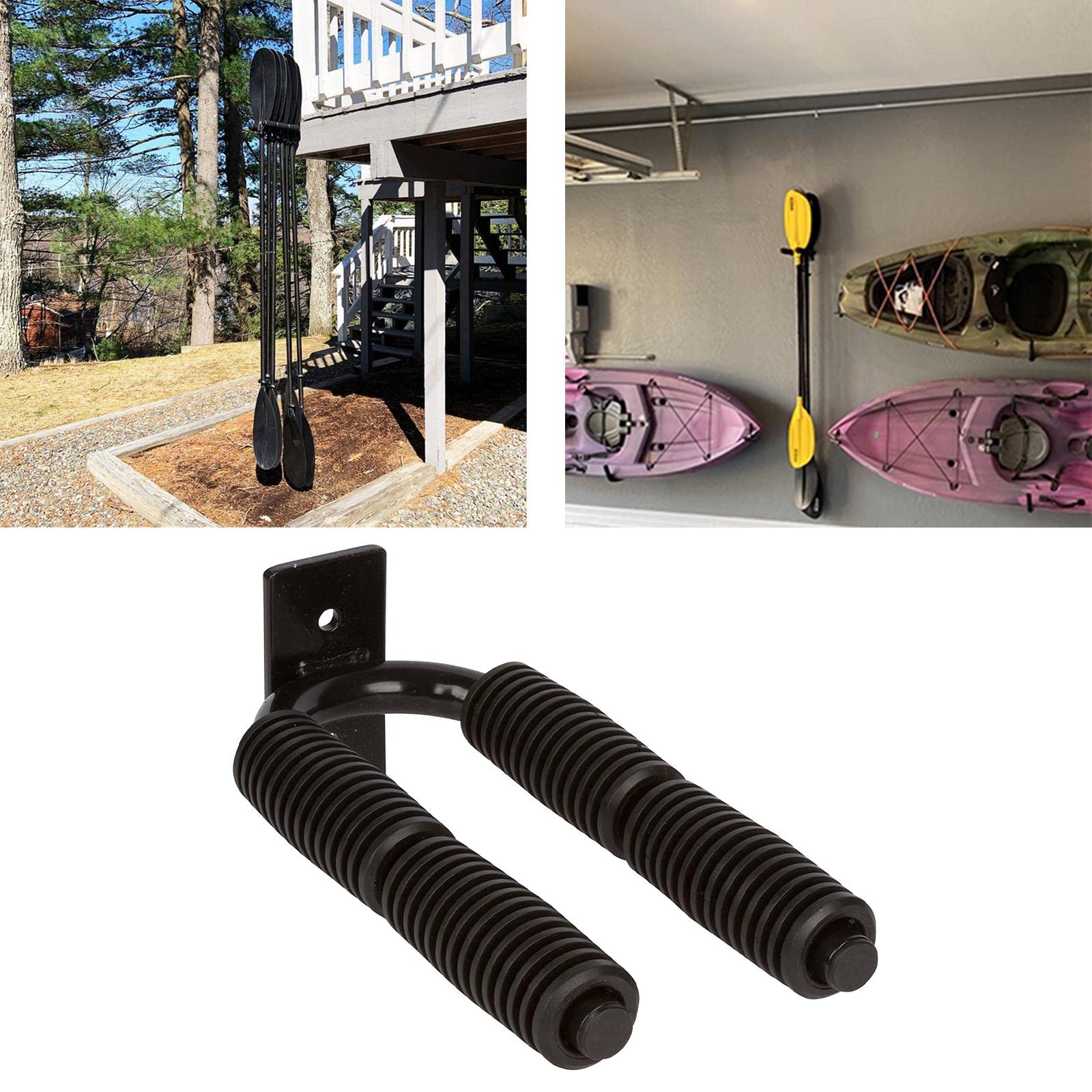 jojomis Metal Kayak Paddle Oar Hangers - Wall Racks and Accessories for Garages and Sheds