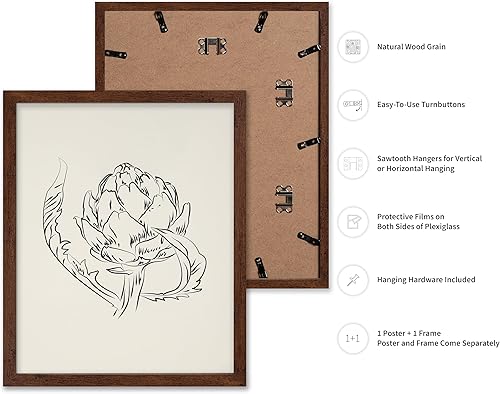 Miniatura 102 de Poster Master Póster de peonías – Estampado de flores retro – Ilustración floral – Ilustración en blanco y negro – Diseño de línea y abstracto –