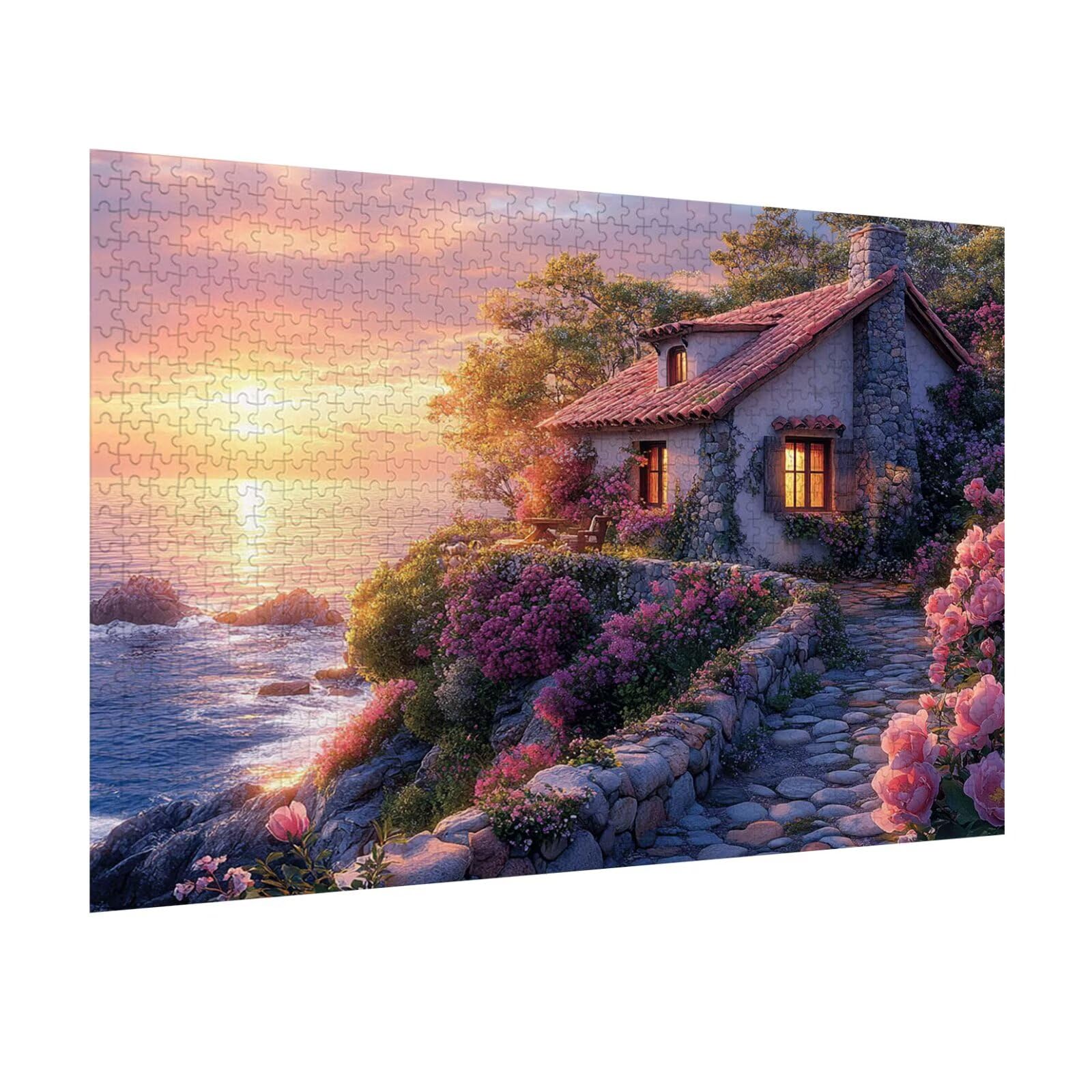 Puzzle 6000 Pezzi Sole calante Puzzle Classici per Gioco Familiare, n-457