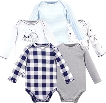 Luvable Friends Touched by Nature Long-Sleeve Bodysuits 5pk