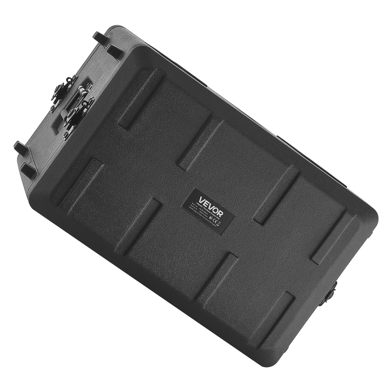 VEVOR Case Rack per Amplificatori, Rack di Rete per Apparecchiature Audio Mixer per DJ 6U Profondità 390 mm PE con Vano per Microfono, Maniglia per Trasporto, Valigia Rigida con Rack per Server