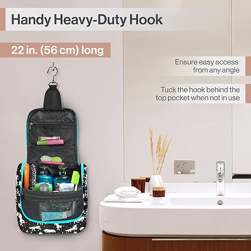 Miniatura 6 de Wayfarer Supply - Neceser de viaje grande para mujeres y hombres, organizador de cosméticos de viaje colgante para artículos de tocador, suministros