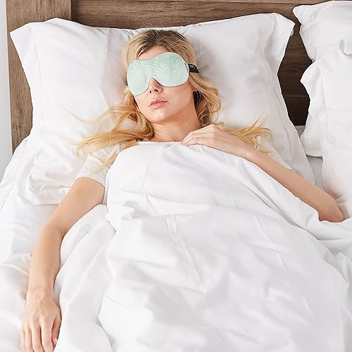 Miniatura 112 de Bucky - Antifaz sin presión, para viaje y belleza 40 Blinks, Franjas rosadas), BAMZ-551392 Puntos negro,azul (blue atlas),Camo,Papel,Geo Tri,Puntos