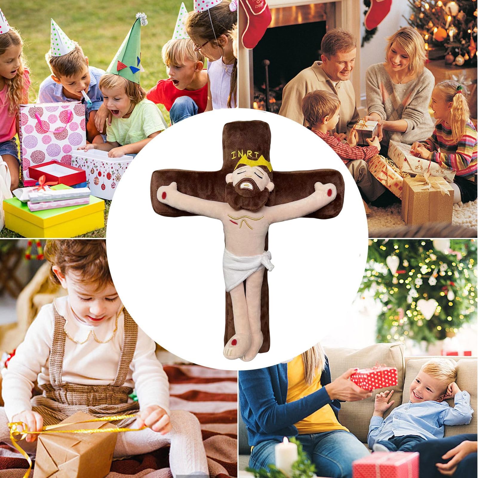 Peluche Di Gesù 28 Cm – Bambola Morbida, Decorativa E Confortante, Regalo Per Bambini E Adulti