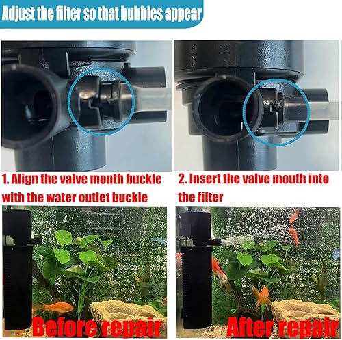 Miniatura 5 de Filtro de acuario pequeño de 158 GPH, esterilizador UV para acuario para tanque de 10 a 45 galones, bomba interna para filtro de tanque de peces