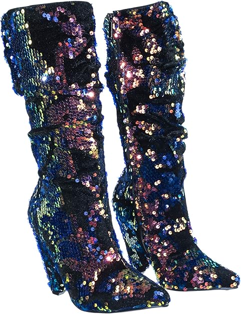 sparkle slouch boots