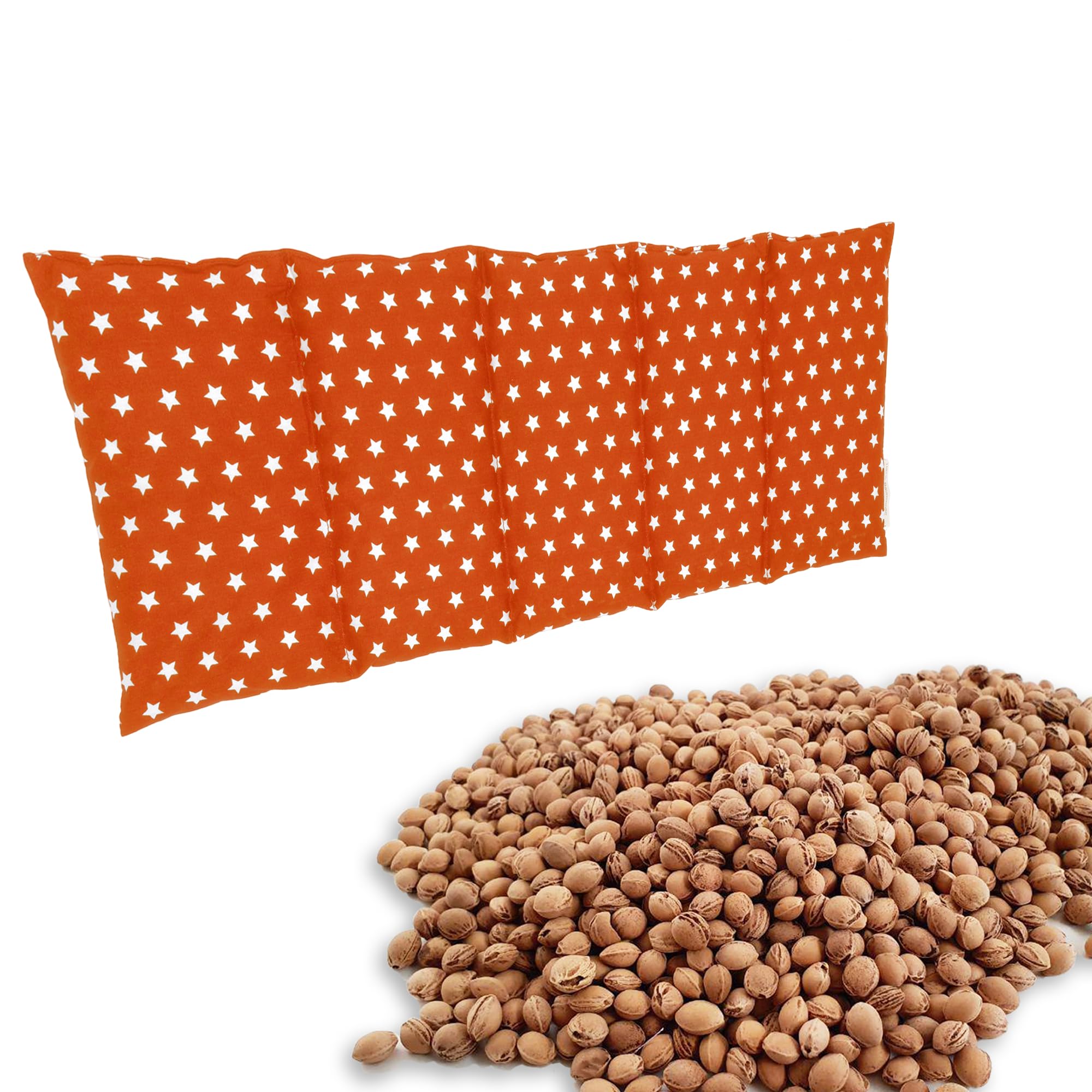 Grand oreiller en noyaux de cerises – Coussin chauffant pour micro-ondes (coussin chauffant) – Long oreiller de relaxation – Pie