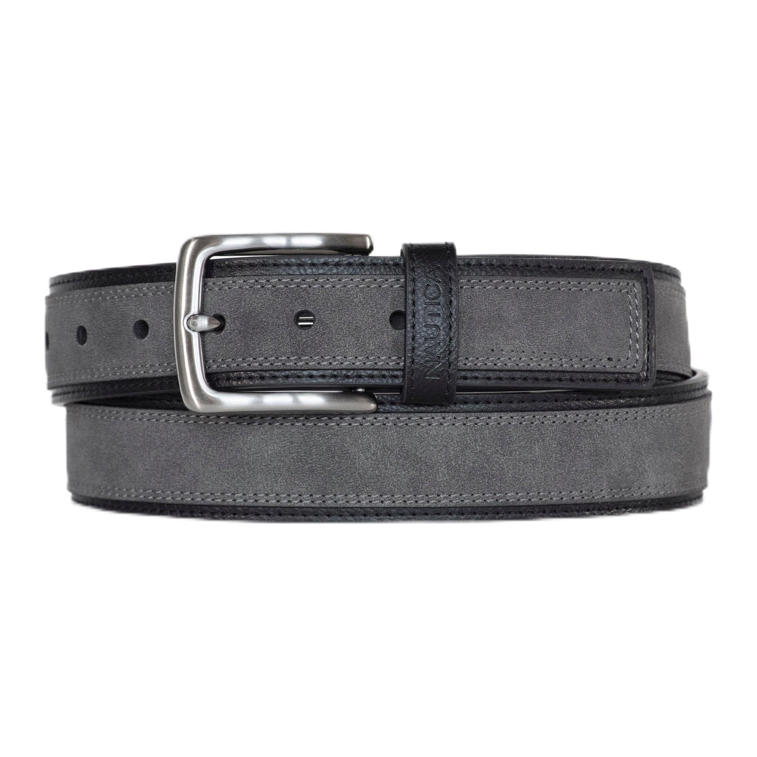 nautica Men's Casual Belt, Grey, 40