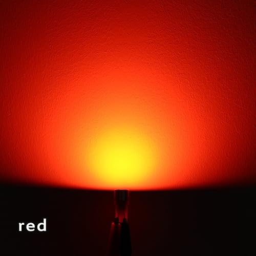 Miniatura 6 de Alla Lighting Bombillas LED T10 194168 en miniatura de 12 V, luces traseras rojas puras, marcador lateral, mapa interior, cúpula, luces de maletero