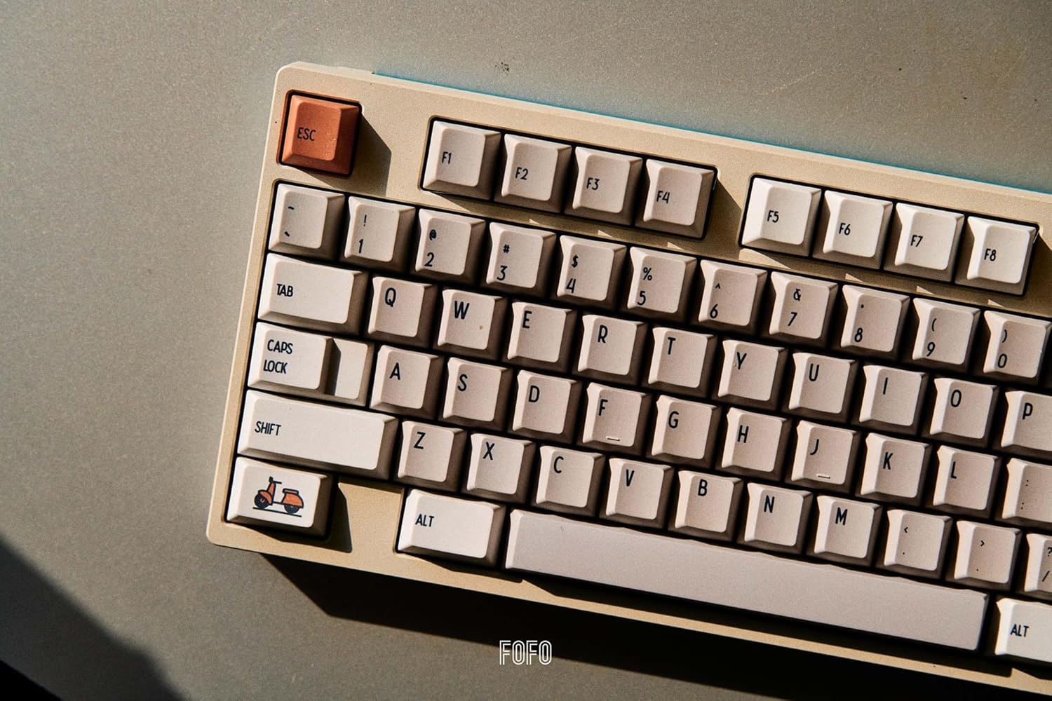 KPREPUBLIC Bofo Cafe Keycap Cherry Profile ABS PBT Bofo Coffee Dye Subbed keycap for mx Keyboard 87 104 xd64 BM60 BM65 BM68 BM80 made68 (Bofo Case Keycap x1)