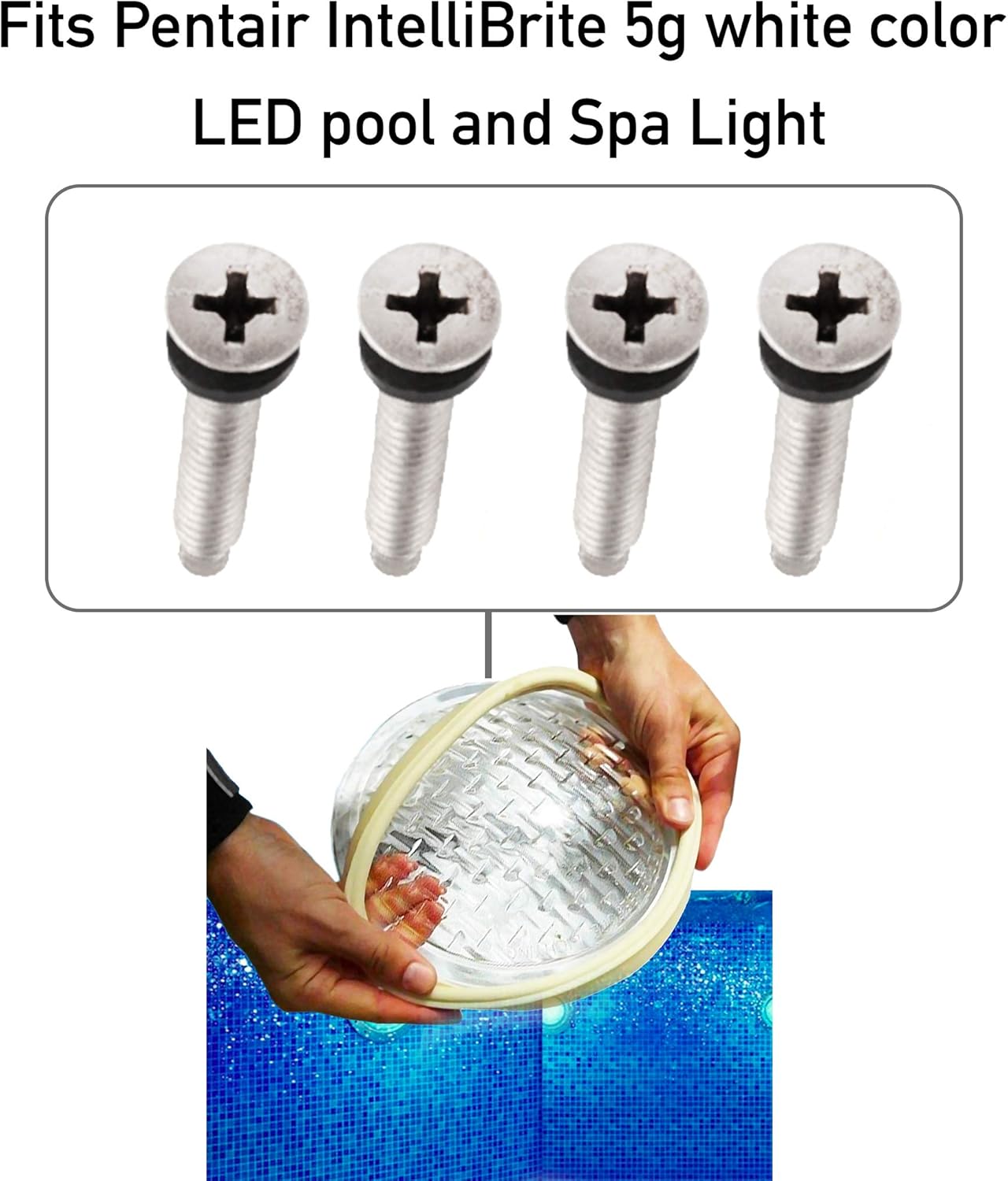 AR-PRO (4 Pack) 1 5/16" Pilot Screws with Captive Gum Washers - Exact Replacement (Part #79104800) That is Compatible with Pentair IntelliBrite, Amerlite, and SAM Amerlite Pool and Spa Lights : Patio, Lawn & Garden