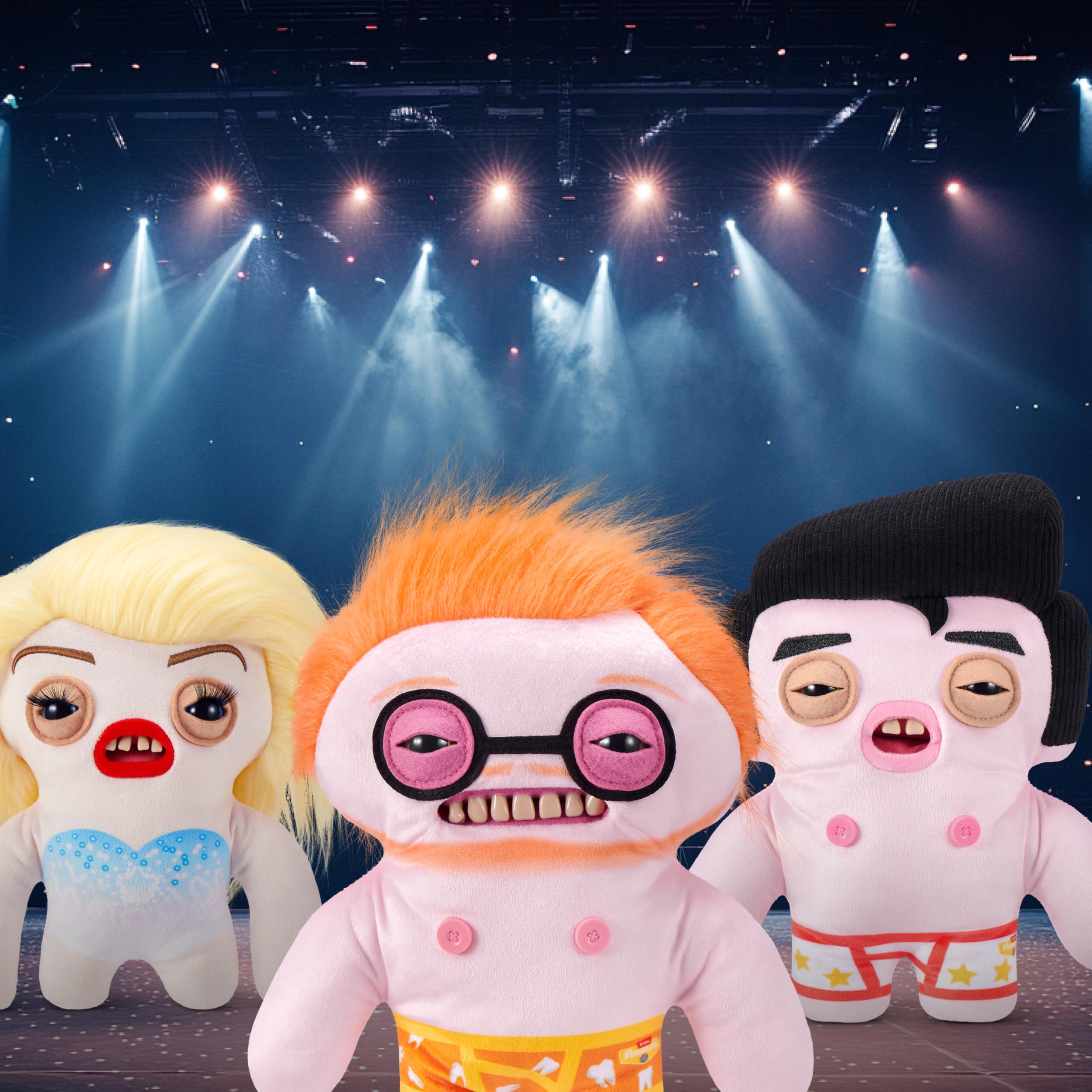 Fuggler Fugg Stars 9-Inch Plush Toy (Gunky Goober) by ZURU, Funny Ugly Monster Stuffed Animal with Human-Like Teeth - Image 4