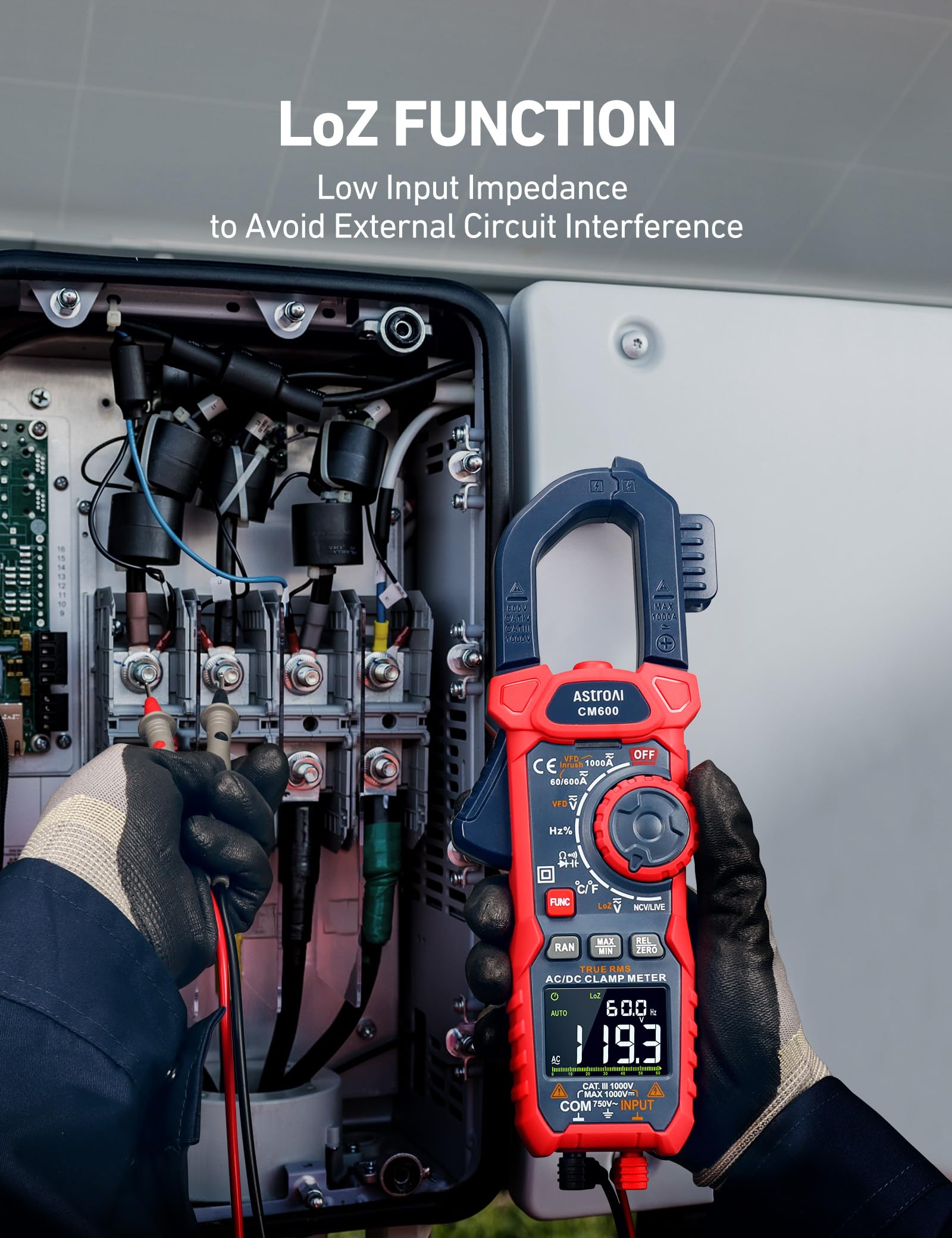 Digital Zangenmultimeter TRMS 6000 - Mit NCV & Inrush Messung
