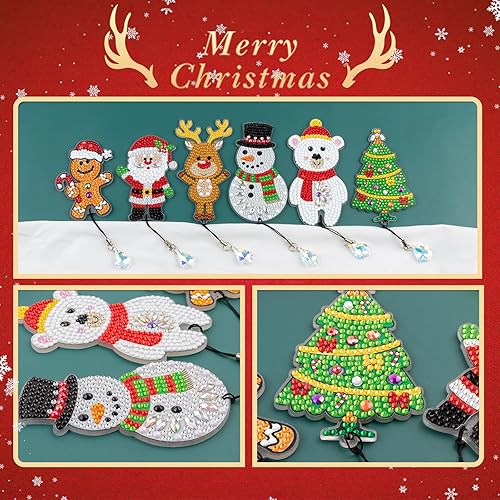 Miniatura 10 de 6 marcadores de pintura de diamantes marcapáginas de plumas de cristal para la oficina en casa la escuela pintura de diamantes 5D para principiantes