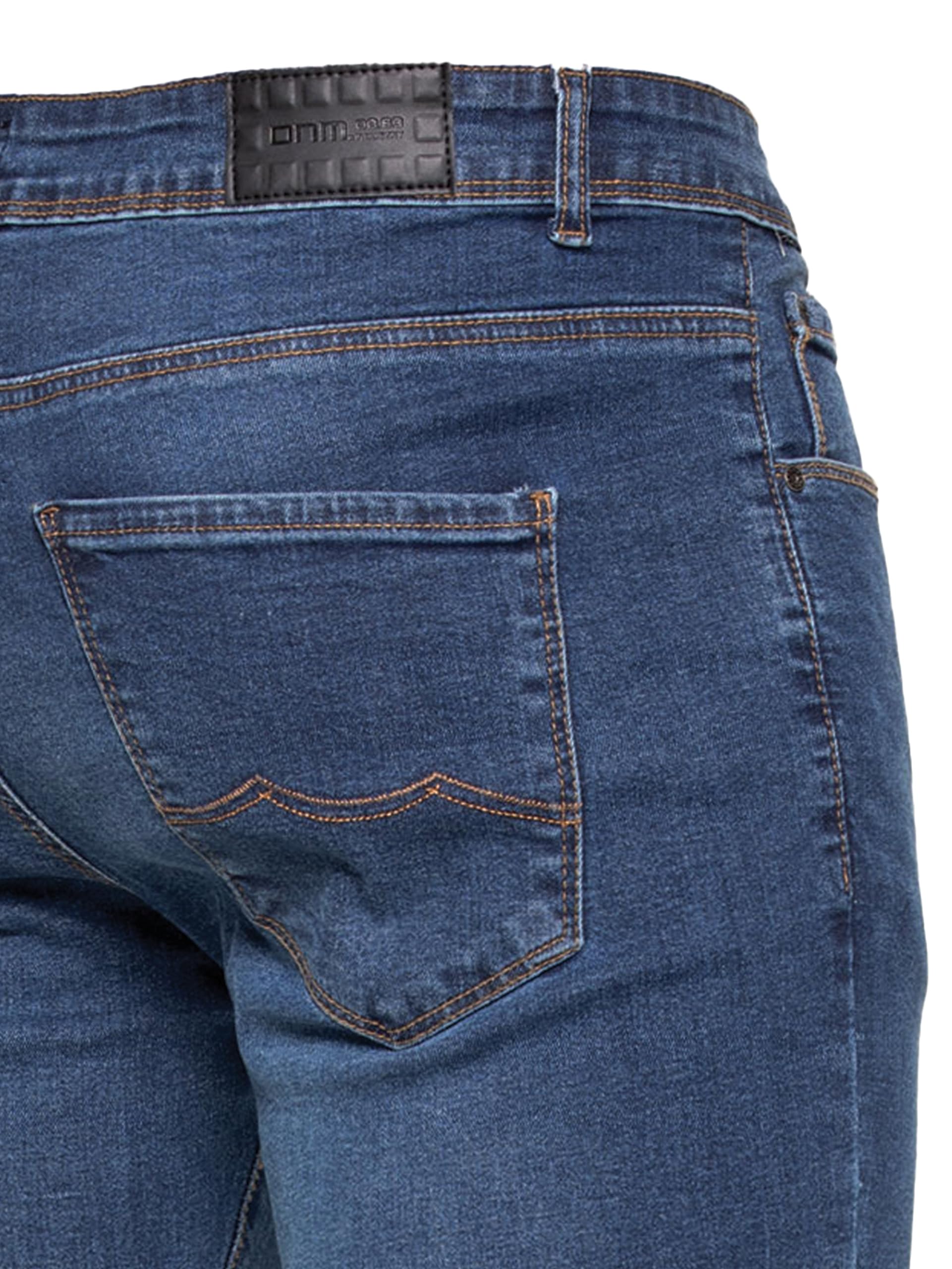 989Zé ENZO Pantalon Homme Slim Ajustement Coupe clasique Coton Stretch Denim Pantalon Jeans