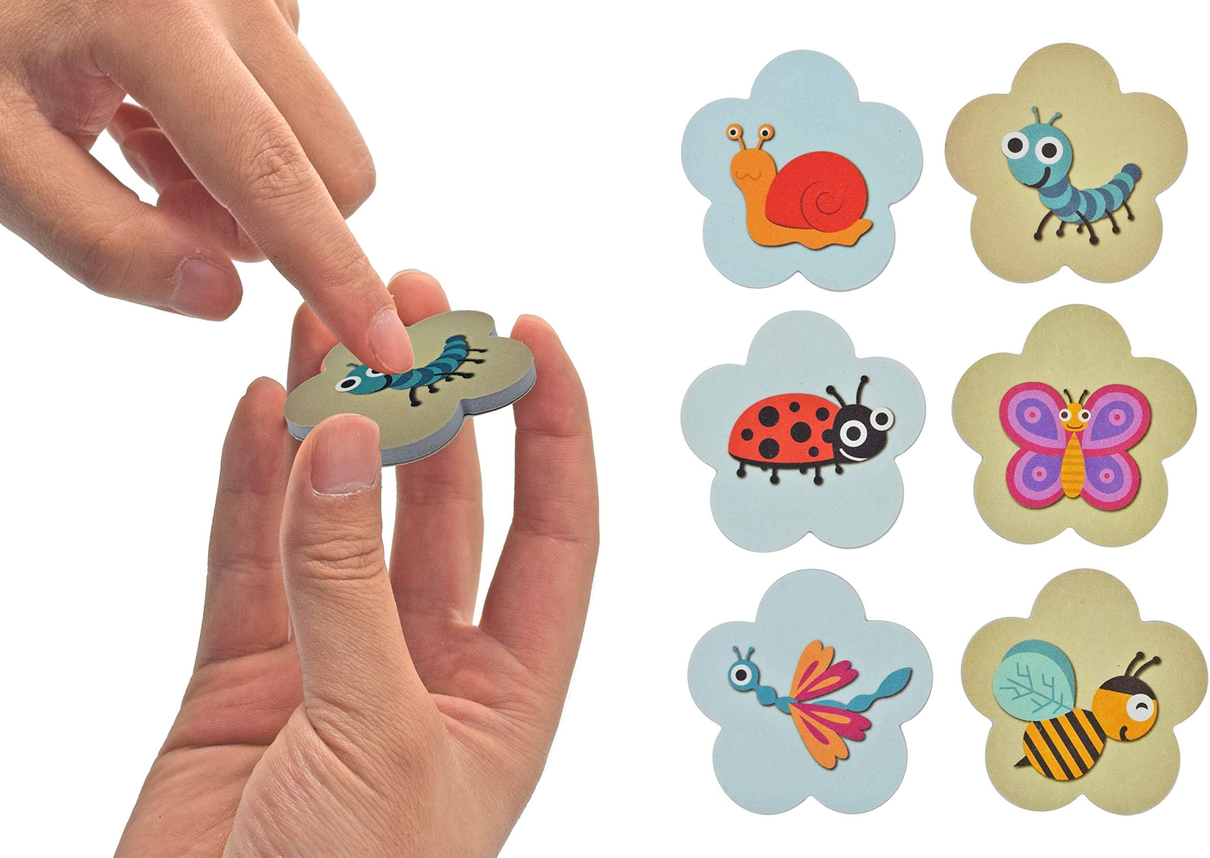 NOPPOR Flower Shape Mini Pedicure Emery Boards Sanding Nail File Tools (48Pack)