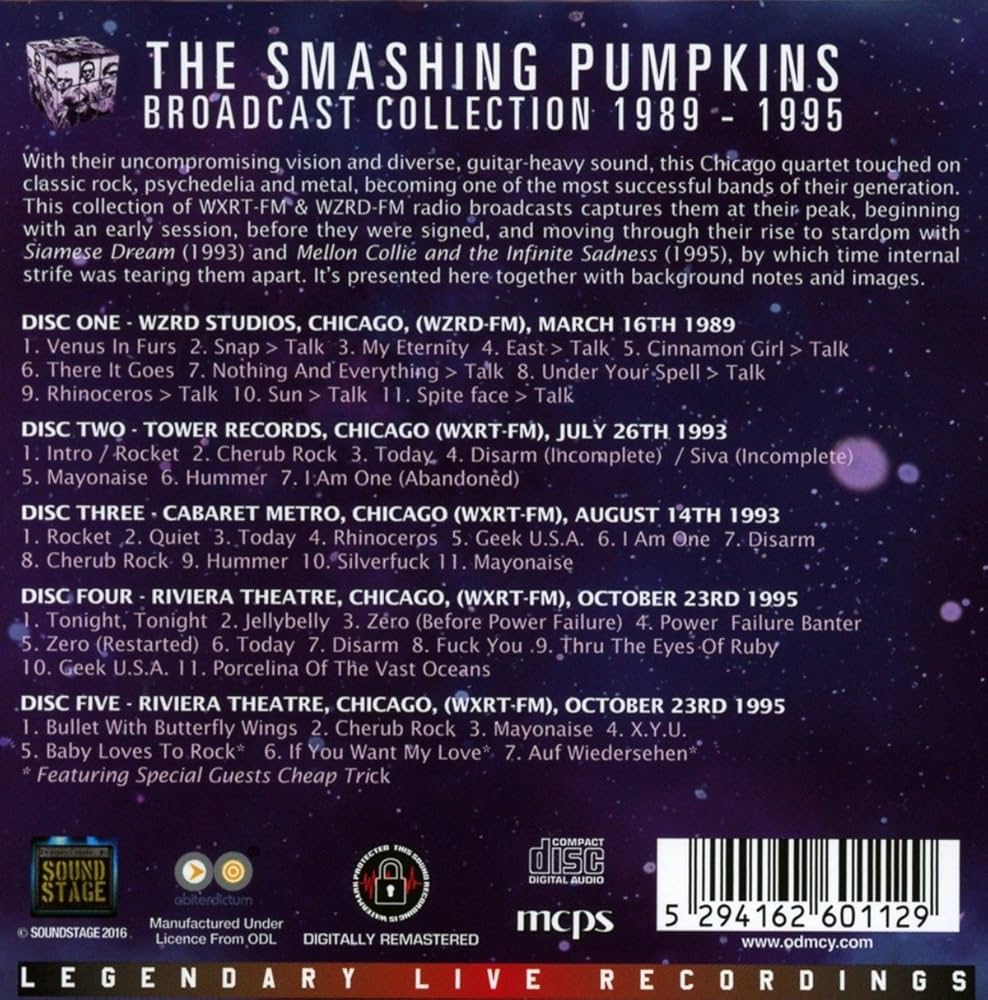 Amazon.co.jp: Broadcast Collection 1989-1995 : Smashing Pumpkins: 洋書