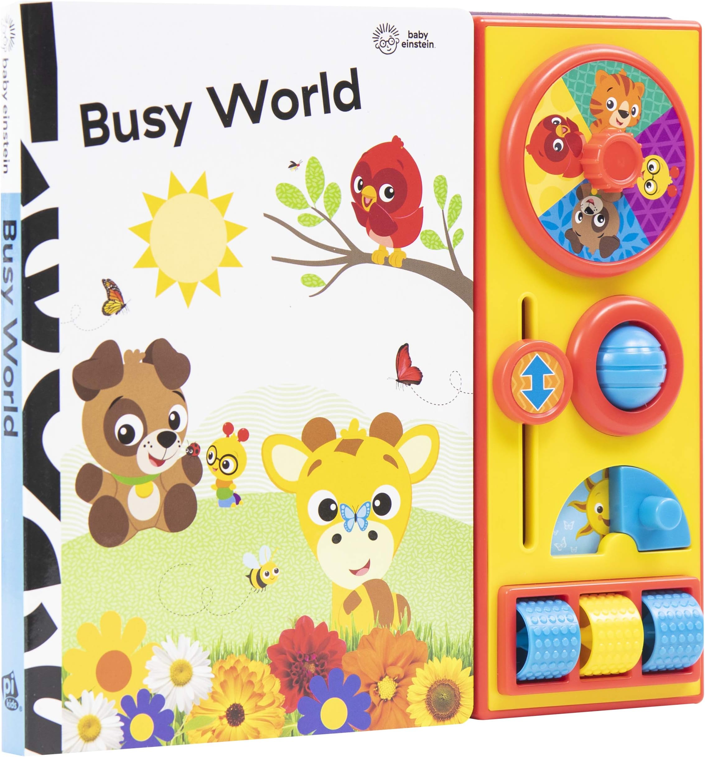 Baby Einstein - Busy World - Busy Box Board Book - A First Step into STEM - PI Kids