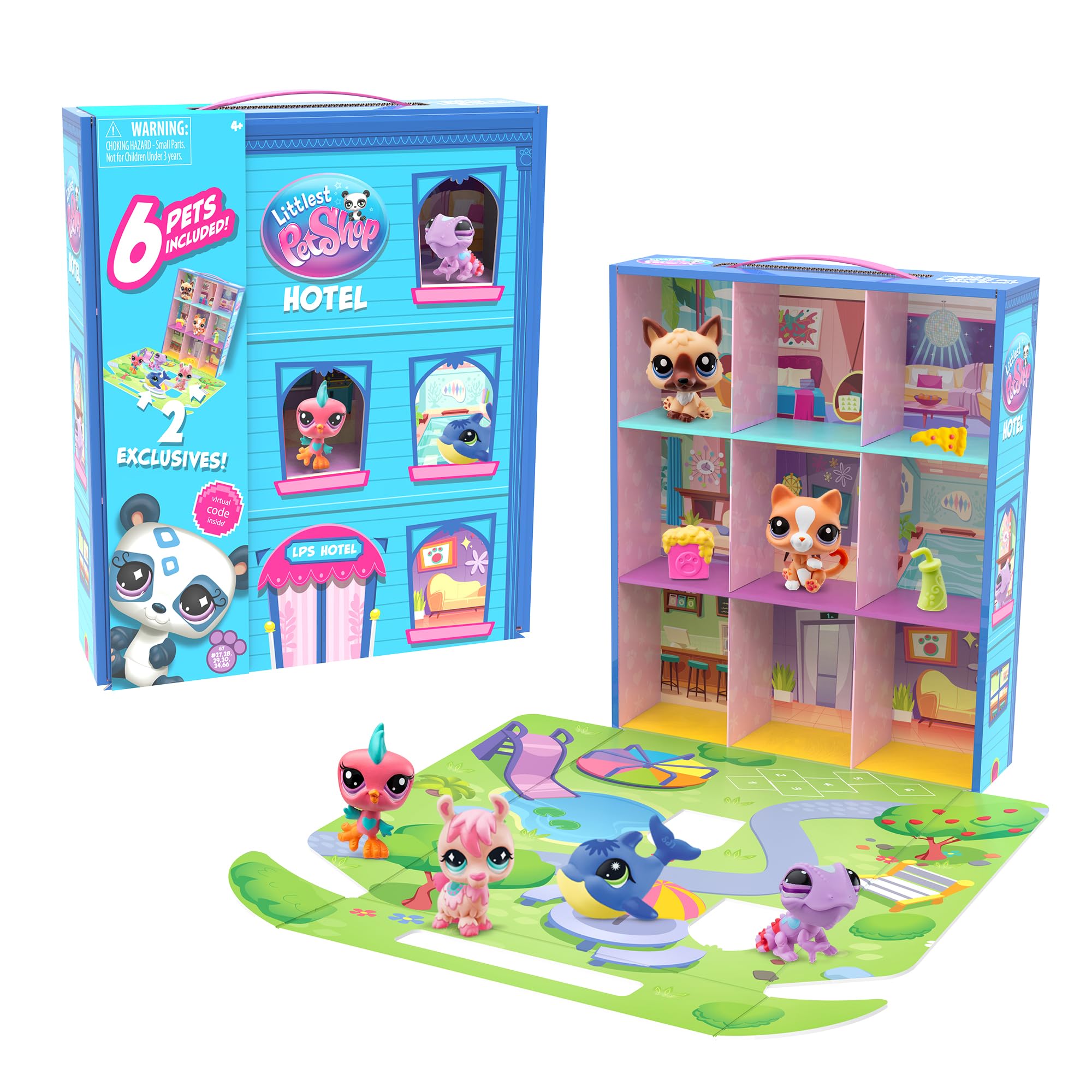 Littlest Pet Shop Bandai Playful Pet Hotel, 5cm tall