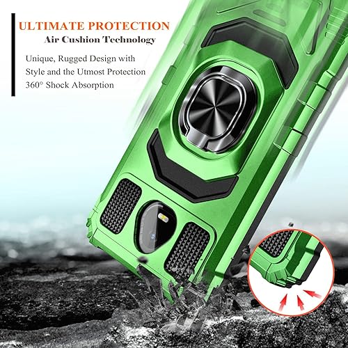 Miniatura 4 de WDHD Funda para Schok Volt SV55 con protector de pantalla de vidrio templado cobertura máxima protección de cuerpo completo grado militar funda