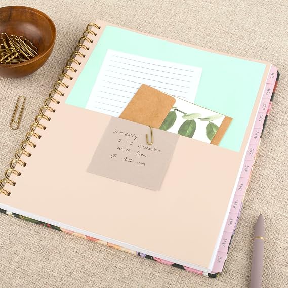 Cambridge Planner 2025-2026 Academic, Pen+Pillar, Weekly & Monthly, 8-1/2 x 11, Large, Tulip (PP13-905A)