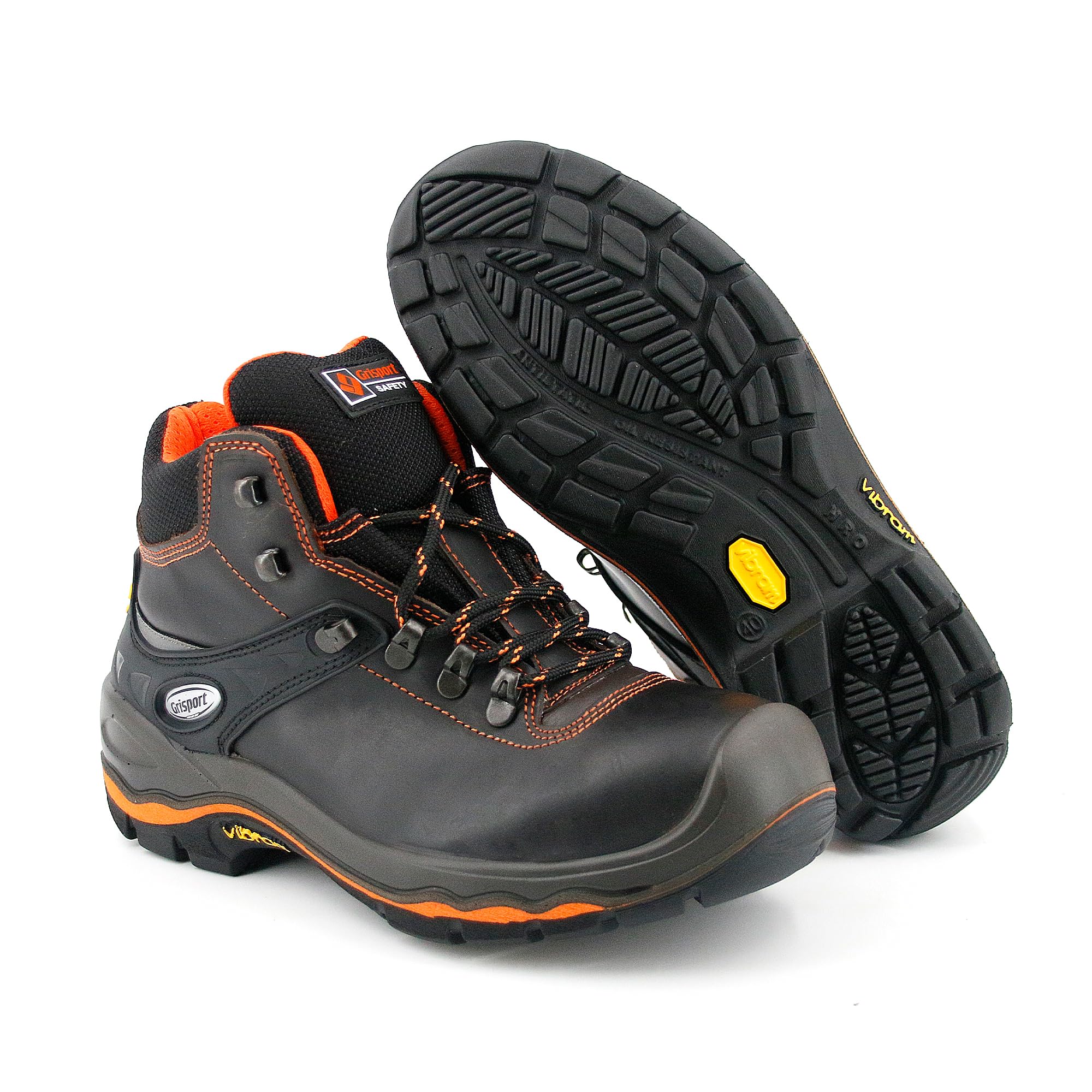 Grisport Scarpe Antinfortunistiche Uomo Scarponi Camminata Escursionismo Stivali Pelle Lontra Dakar Trekking Montagna Impermeabili 72003LD42 (Marrone, 41)