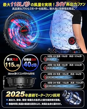 Amazon.co.jp: [UNISO] 新モデルファン付きベスト空調作業服 ファン