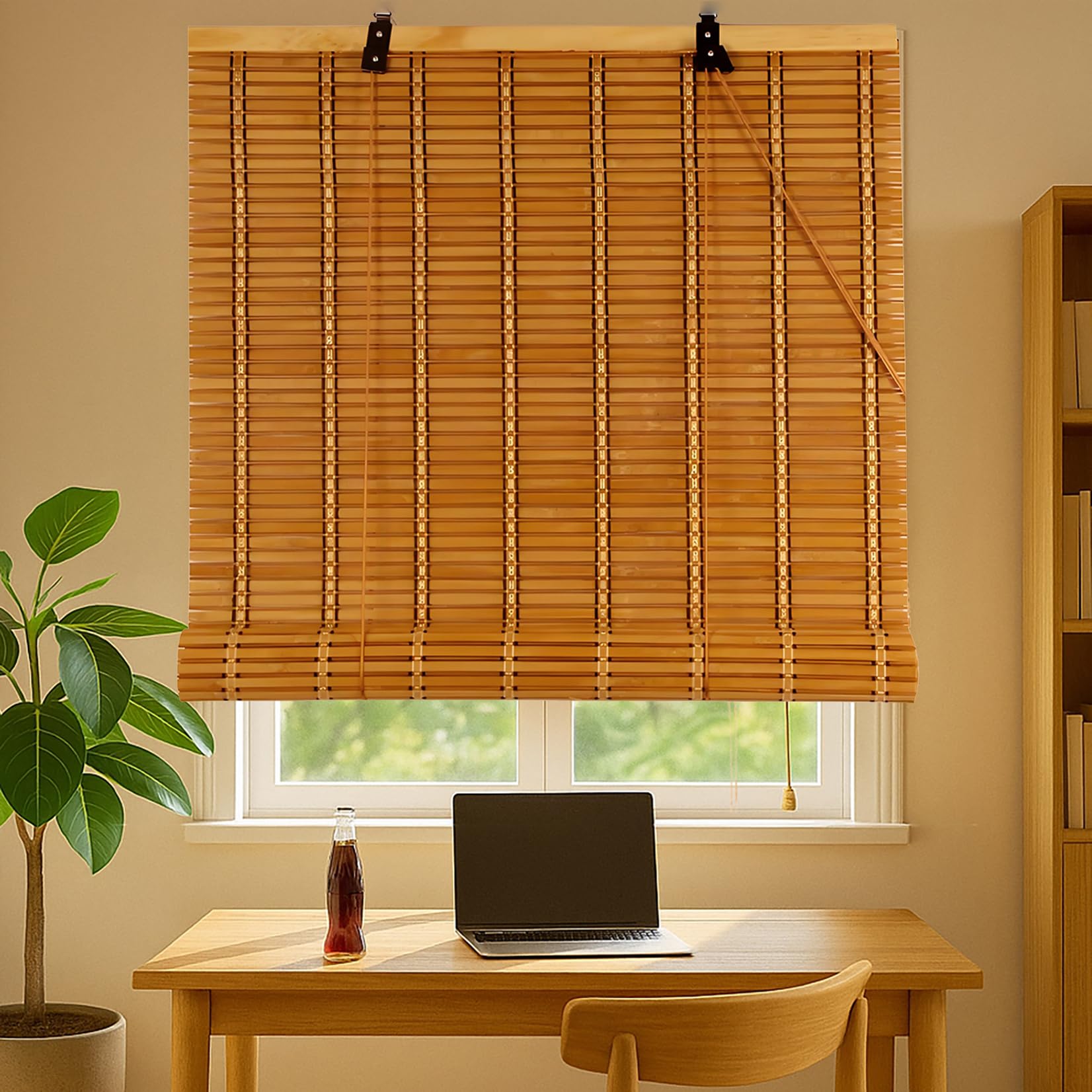Store Bambou Exterieur/Rideau Bambou Exterieur,Store Bambous Naturel | Stores Venitien Occultant Fenetre,Rouleaux Romains Rétro,Rideau Pare-Soleil Intimité Pour Maison,Personnalisée