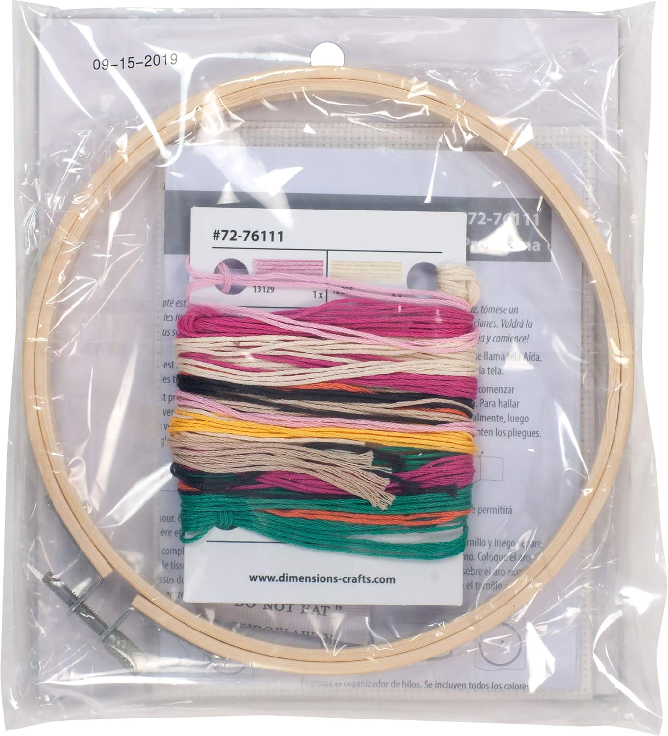 Dimensions 72-76111 No Probllama Counted Cross Stitch Kit, 14 White Aida, 6" Diameter