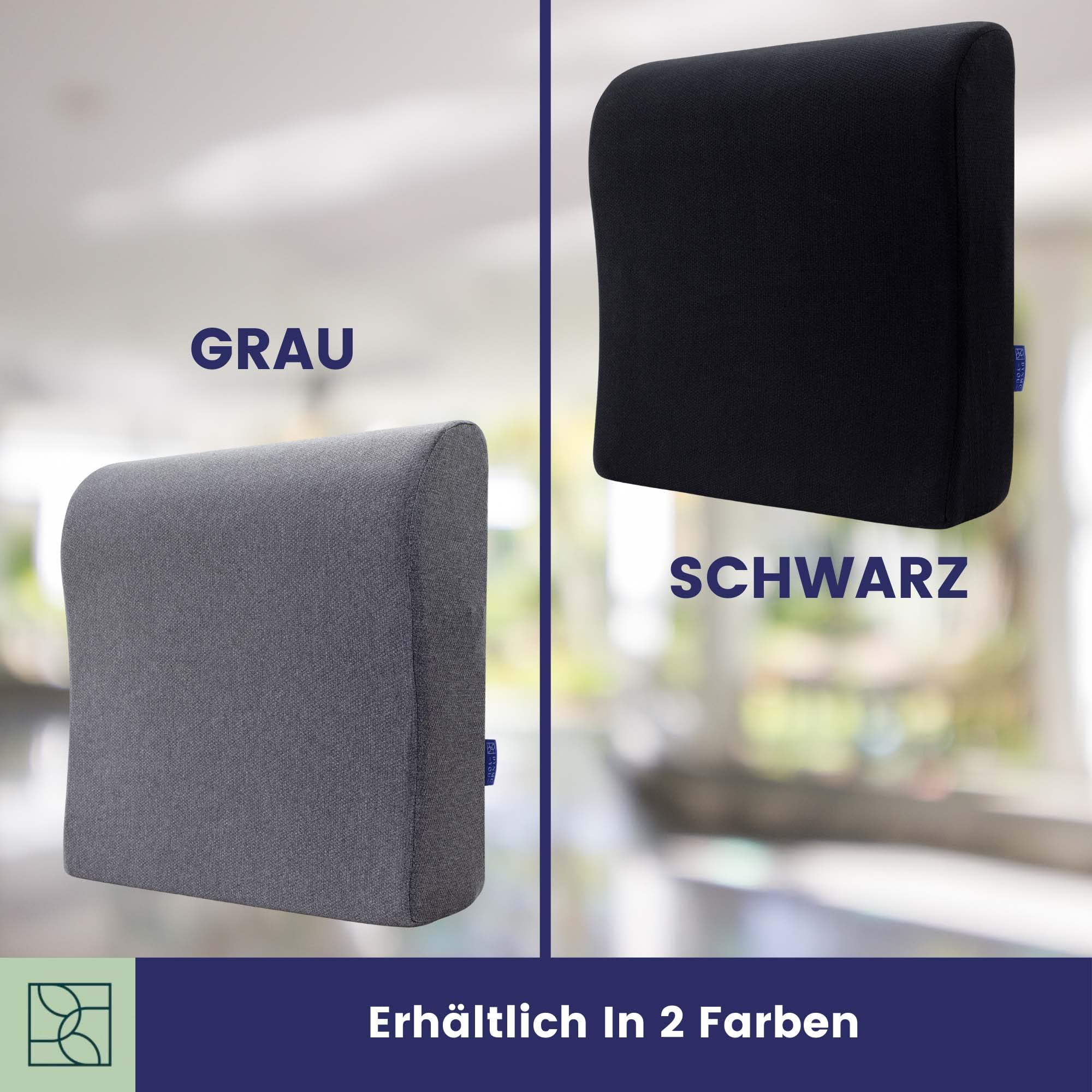 Sitzerhöhung Erwachsene 12 cm hoch – festes, bequemes Sitzkissen für Stuhl | Bequeme, feste Sitzerhöhung & Aufstehhilfe · ca. 12 cm höher sitzen · Sitzfläche 41x41 cm · für Stuhl, Auto & Büro · OEKO-TEX