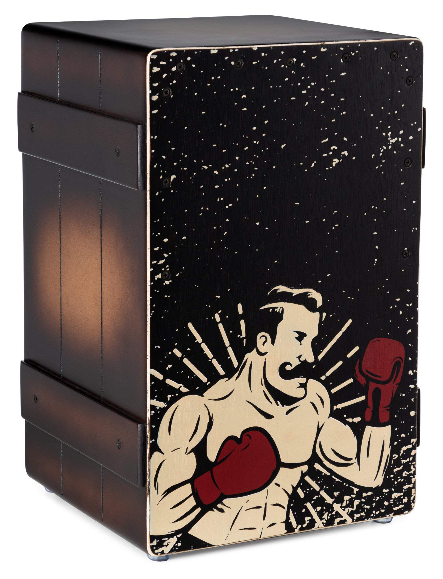 XDrum Design Series Cajon "Boxer" Set inkl. Tasche + Schule, 5 cm
