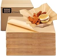 Vista 9 de Sieral 5000 hojas de papel encerado para sándwich, 12 x 12 pulgadas, a granel, papel pergamino desechable, resistente a la grasa, para envoltura