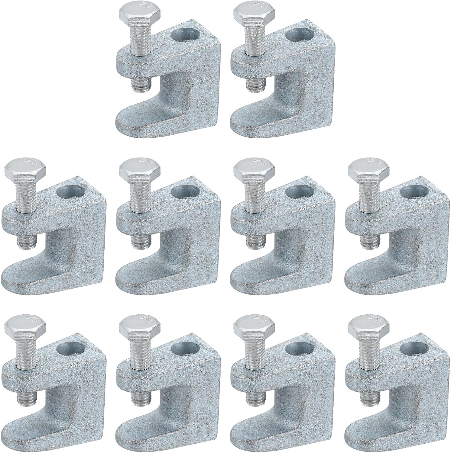 uxcell 30 Pcs C Clamps,0.79 Inch Wide Jaw Opening Beam Clamp Metal Tiger Clamp for Woodworking Welding Construction Mounting Welding Crafts