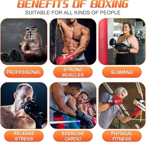 Miniatura 7 de Barra de velocidad con base gruesa, bolsa de boxeo de pie libre con altura ajustable y resorte reforzado, fuerte y duradero, alivio de la pelota de