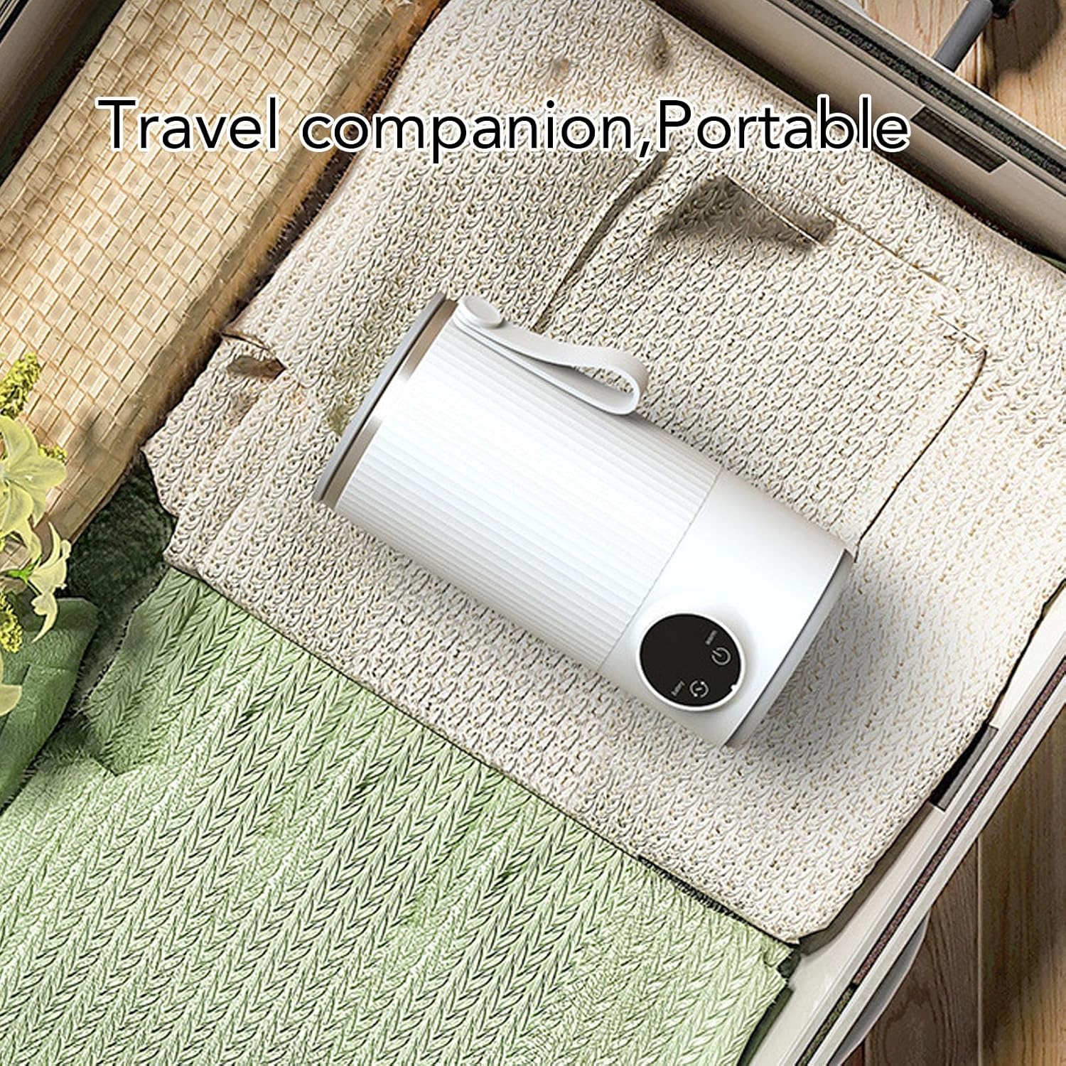 Dpofirs Portable Milk Warmer Mixer, Cordless Travel Baby Milk Warmer for Coffee 400ML