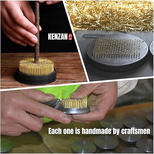 Miniatura 6 de 3.150 in Flower Frog - Arreglos florales de rana floral grande, suministros japoneses Ikebana Kenzan con base de goma (3.15 pulgadas)