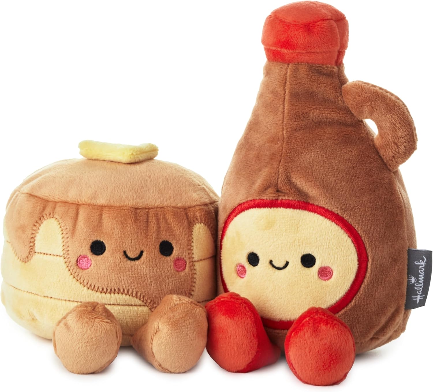 Hallmark Better Together Magnetic Plush (Pancakes and Syrup) 7" Stuffed Toys, Easter Gifts for Kids